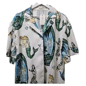 Endless Moon Pants And Shirt Set Resortwear Vacay Break Adult Mermaid Print 1X